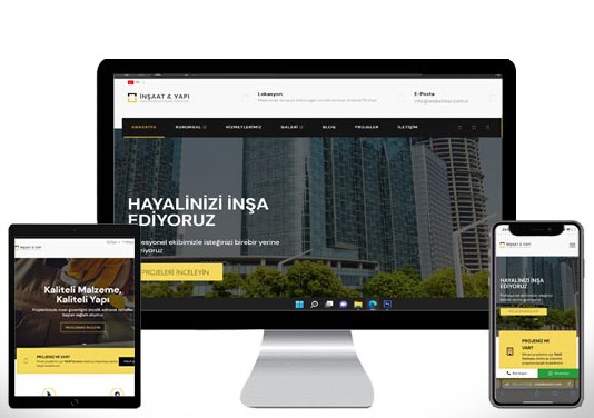 İnşaat Yapı Web Sitesi ENS60