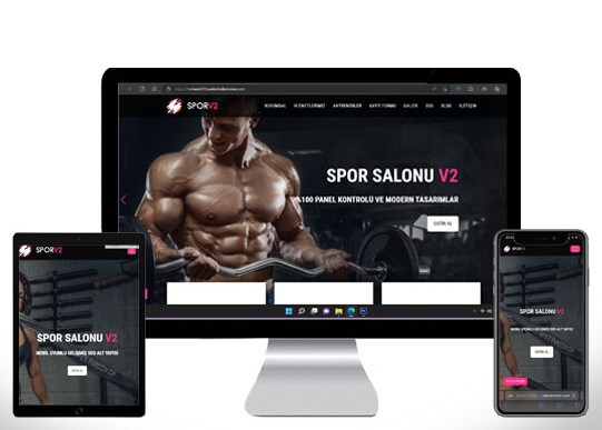 Fitnes Spor Salonu Web Sitesi DZG013