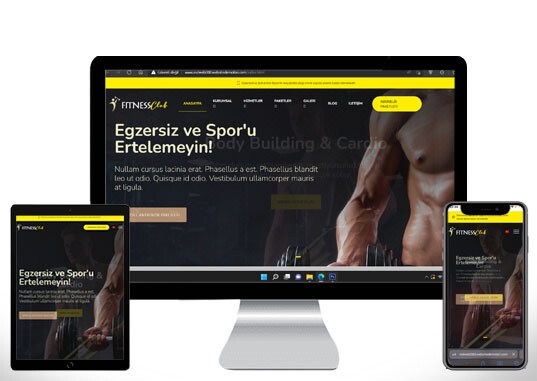 Spor Salonu Web Sitesi DZG080