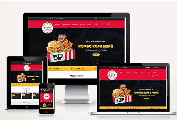 Restaurant Paket Servis Web Sitesi DZG116